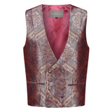 Double Breasted Waistcoat in Reverse Saliha Design