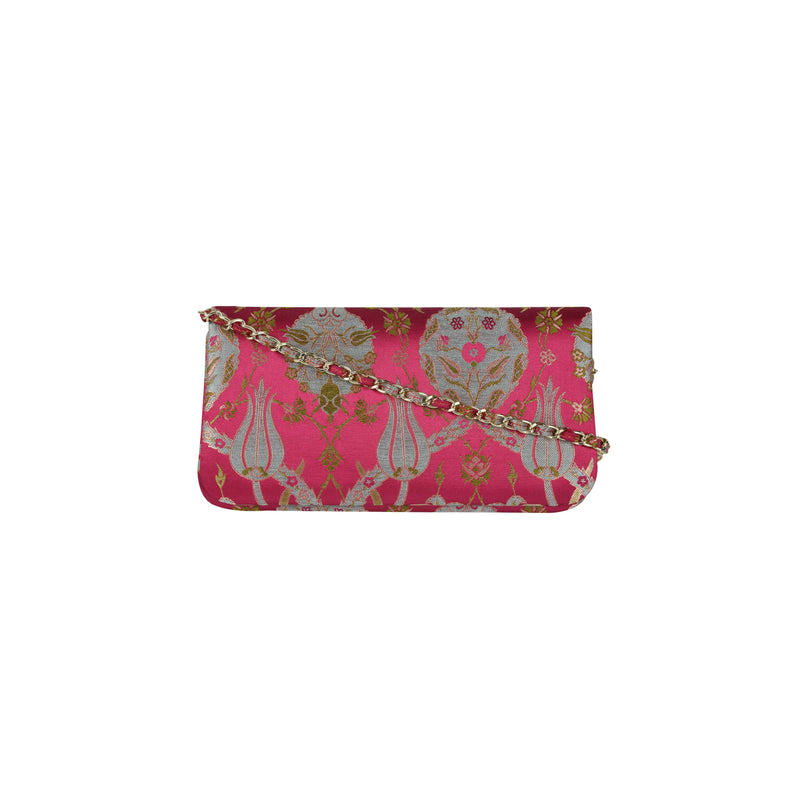 ottoman silks Bosphorus clutch purse in amina fabric