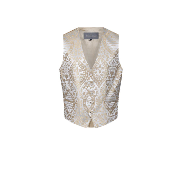 ottoman silks mens formal single breasted waistcoat in Nilufer fabric